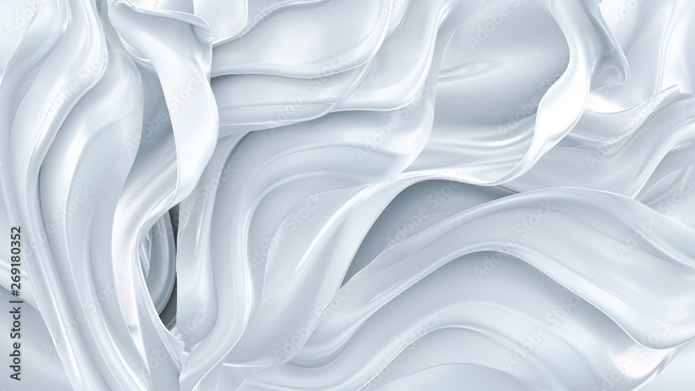 Elegant, luxury silk background. 3d illustration, 3d rendering. Elegant, luxury silk background. 3d illustration, 3d rendering.