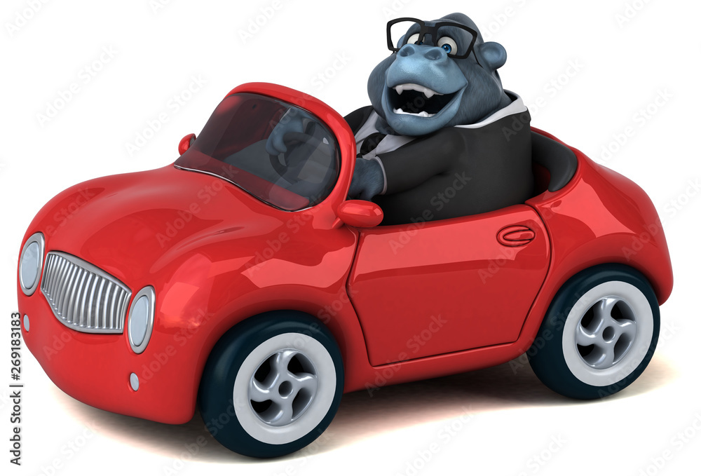 Fun gorilla - 3D Illustration Fun gorilla - 3D Illustration