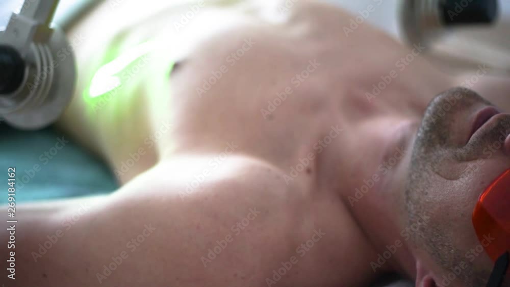 Laser treatment, loose weight on stomach. Medical center or spa. Laser treatment, loose weight on stomach. Medical center or spa.
