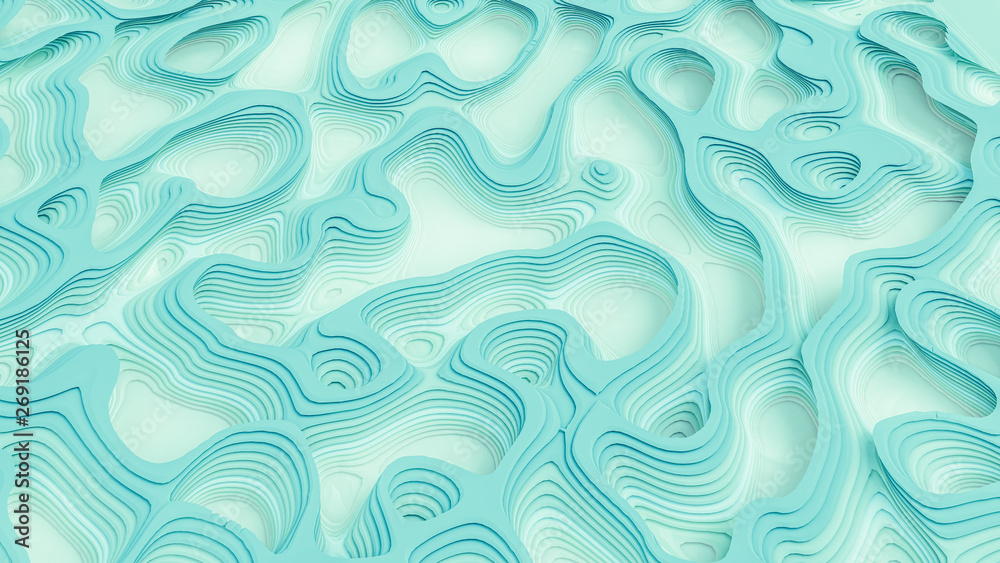 Modern background with lines and relief. 3d illustration, 3d rendering. Modern background with lines and relief. 3d illustration, 3d rendering.