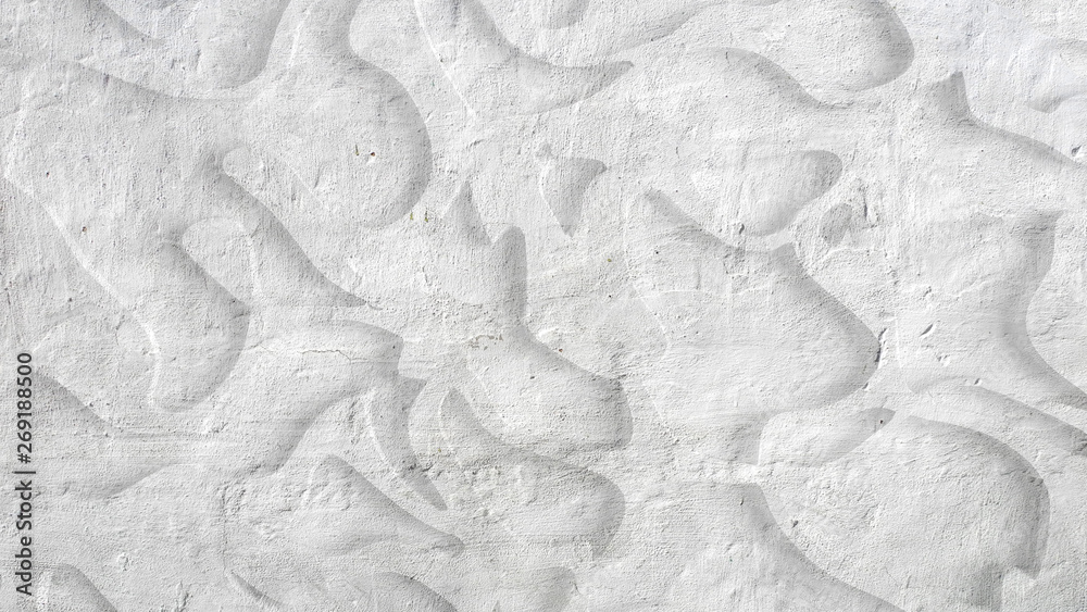 Naklejka premium Abstract texture. Relief, shape, wood, stone. 3d illustration, 3d rendering.