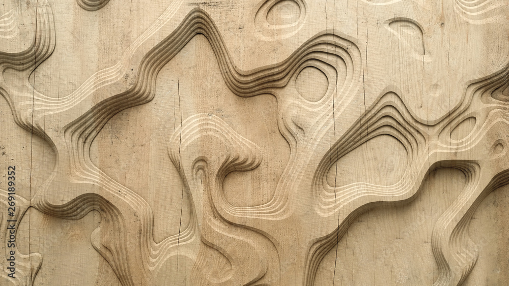 Abstract texture. Relief, shape, wood, stone. 3d illustration, 3d rendering. Abstract texture. Relief, shape, wood, stone. 3d illustration, 3d rendering.