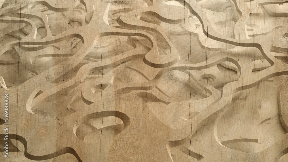 Abstract texture. Relief, shape, wood, stone. 3d illustration, 3d rendering. Abstract texture. Relief, shape, wood, stone. 3d illustration, 3d rendering.