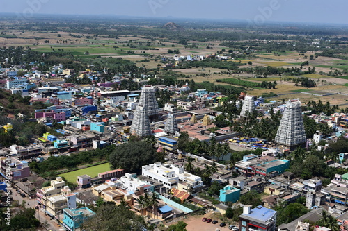 Chennai, Tamilnadu, India: April 14, 2019 - Aerial View Of Vedagiriswarar Temple