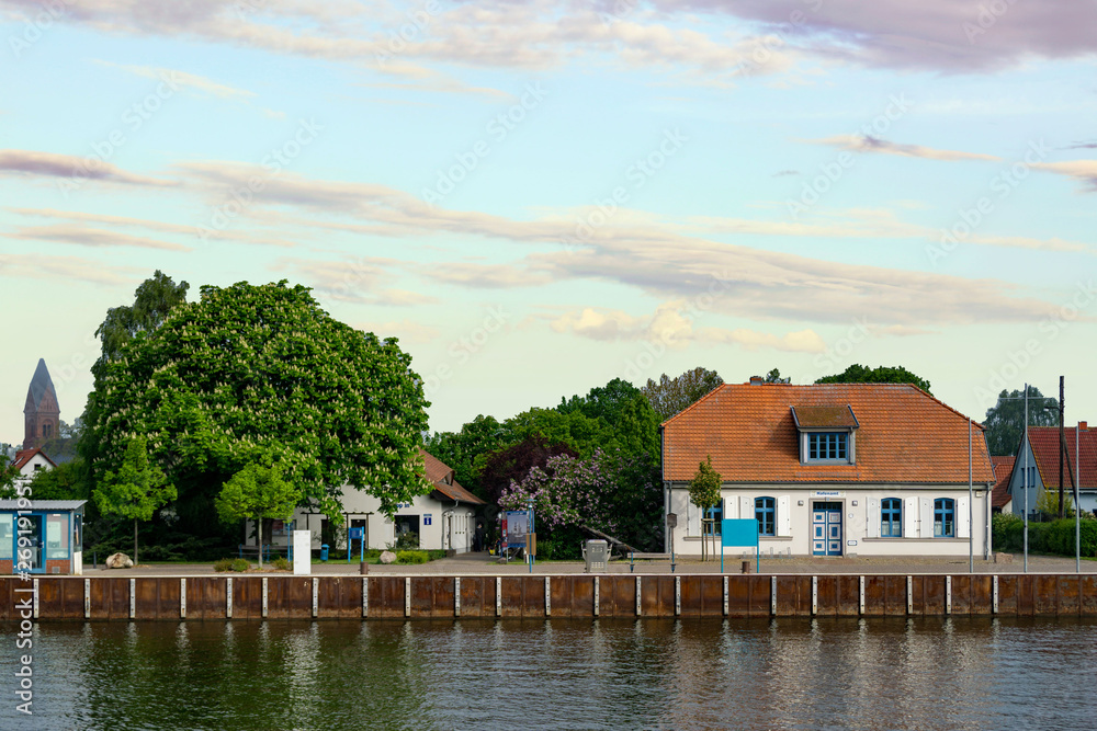house on the lake - harbor of Greifswald