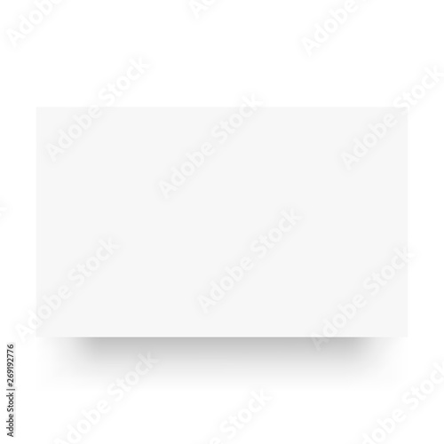 Blank paper banner on the white background.