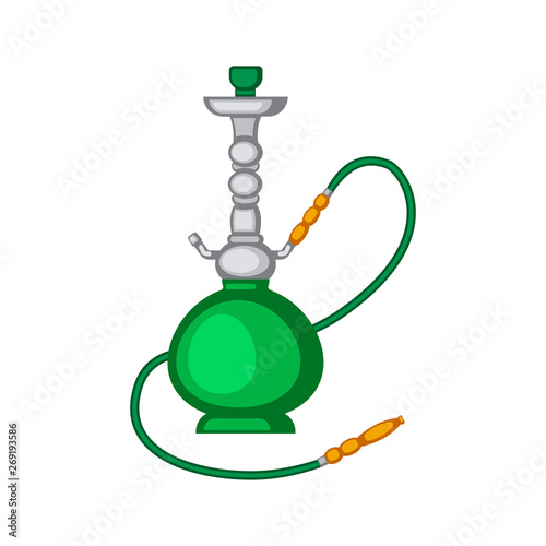 Hookah vector illustration isolated on white background. Shisha vector.