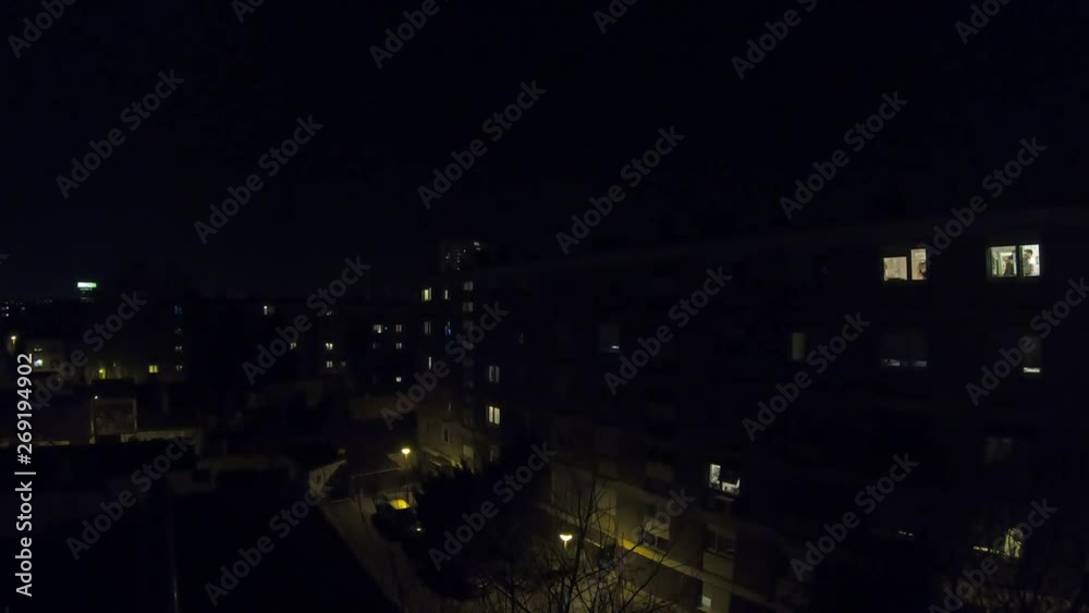 811-01 View Of Building At Night Time Lapse 811-01 View Of Building At Night Time Lapse