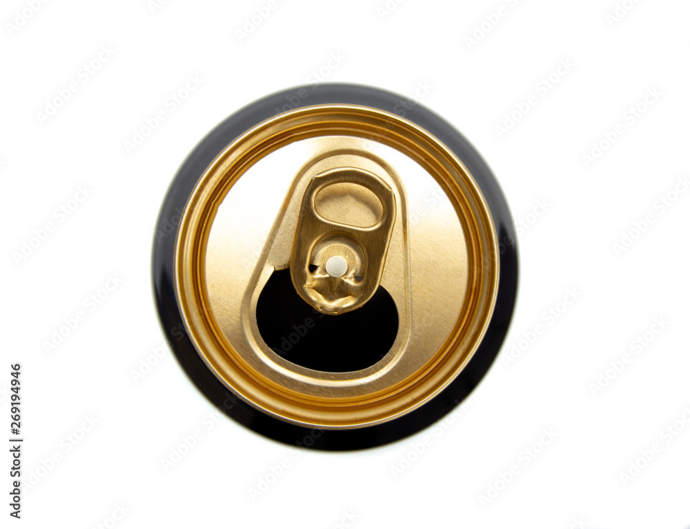 black aluminum can, from under drinks, isolated on white background. black aluminum can, from under drinks, isolated on white background.