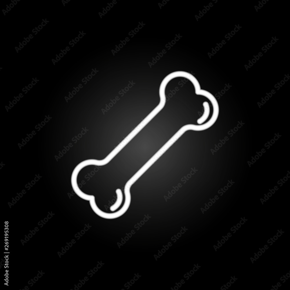 Bone, organ neon icon. Elements of human organ set. Simple icon for websites, web design, mobile app, info graphics Bone, organ neon icon. Elements of human organ set. Simple icon for websites, web design, mobile app, info graphics
