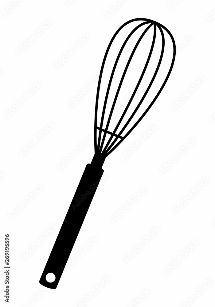 Hand mixer dark silhouette Hand mixer dark silhouette