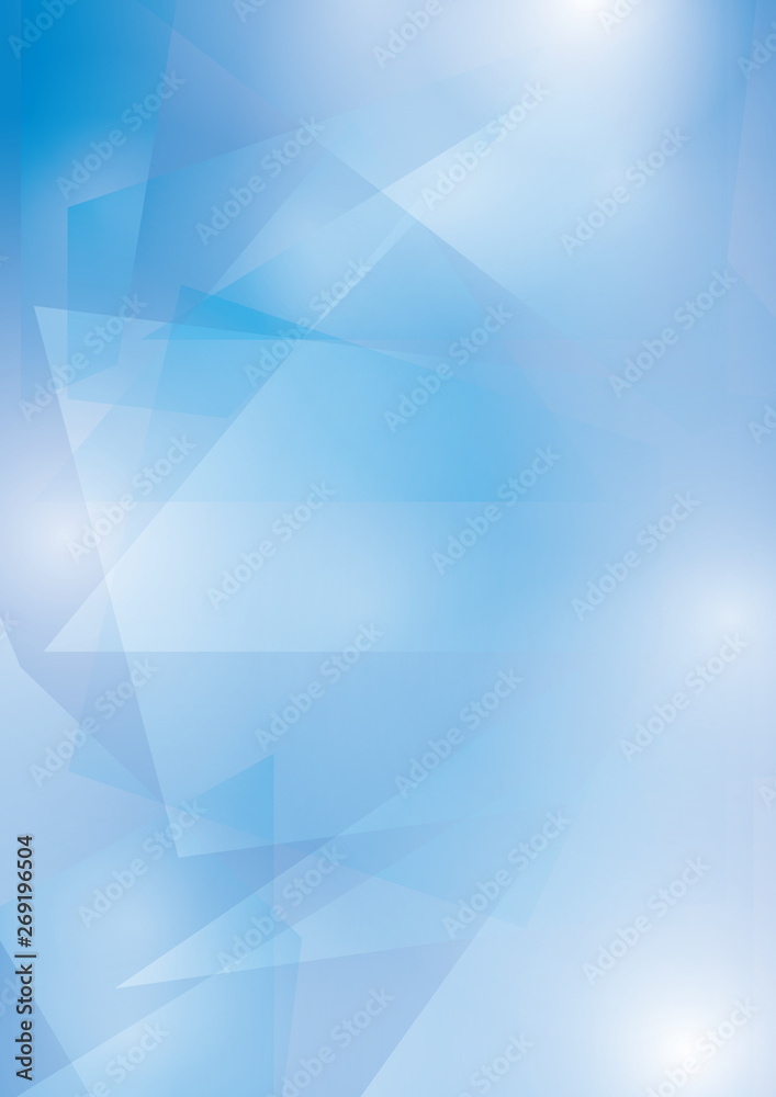 abstract blue vector background with transparent geometric shapes A4 format abstract blue vector background with transparent geometric shapes A4 format