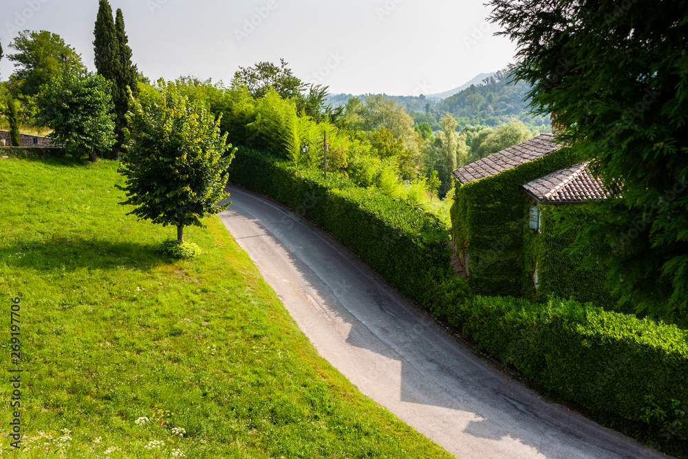 Asolani hills in Italy / The town of Pagnano