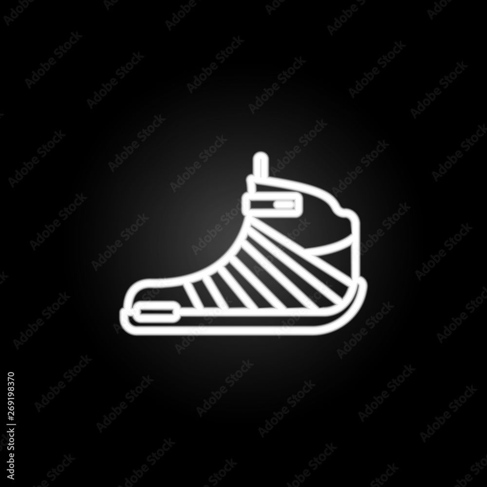 boots neon icon. Elements of motor sports set. Simple icon for websites, web design, mobile app, info graphics boots neon icon. Elements of motor sports set. Simple icon for websites, web design, mobile app, info graphics
