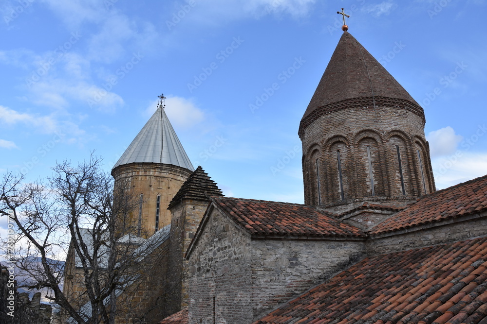 Fototapeta premium Church Steeples, Ananuri Fortress, Georgia
