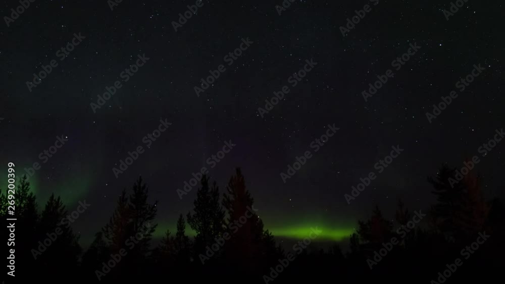 Aurorea Borealis, northern lights, timelapse at Finland. Aurorea Borealis, northern lights, timelapse at Finland.