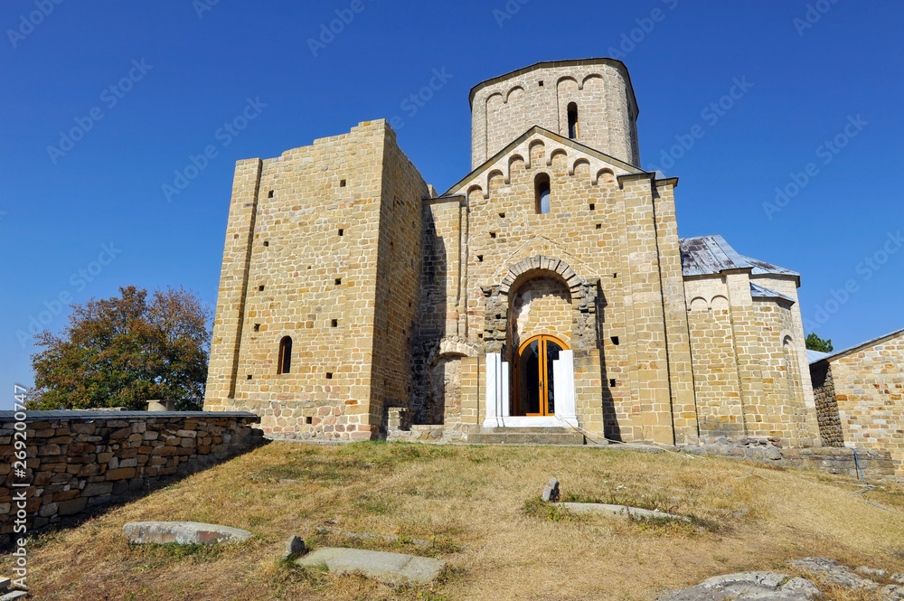 Serbian medieval orthodox monastery Djurdjevi stupovi, Serbia Serbian medieval orthodox monastery Djurdjevi stupovi, Serbia