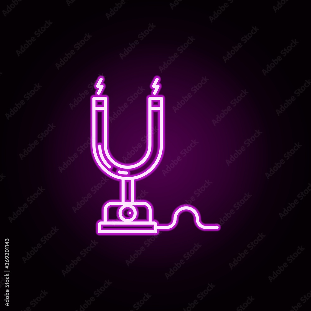 electric neon icon. Elements of physics set. Simple icon for websites, web design, mobile app, info graphics electric neon icon. Elements of physics set. Simple icon for websites, web design, mobile app, info graphics