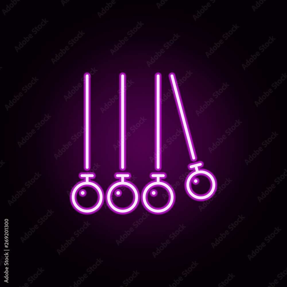 momentum neon icon. Elements of physics set. Simple icon for websites, web design, mobile app, info graphics momentum neon icon. Elements of physics set. Simple icon for websites, web design, mobile app, info graphics