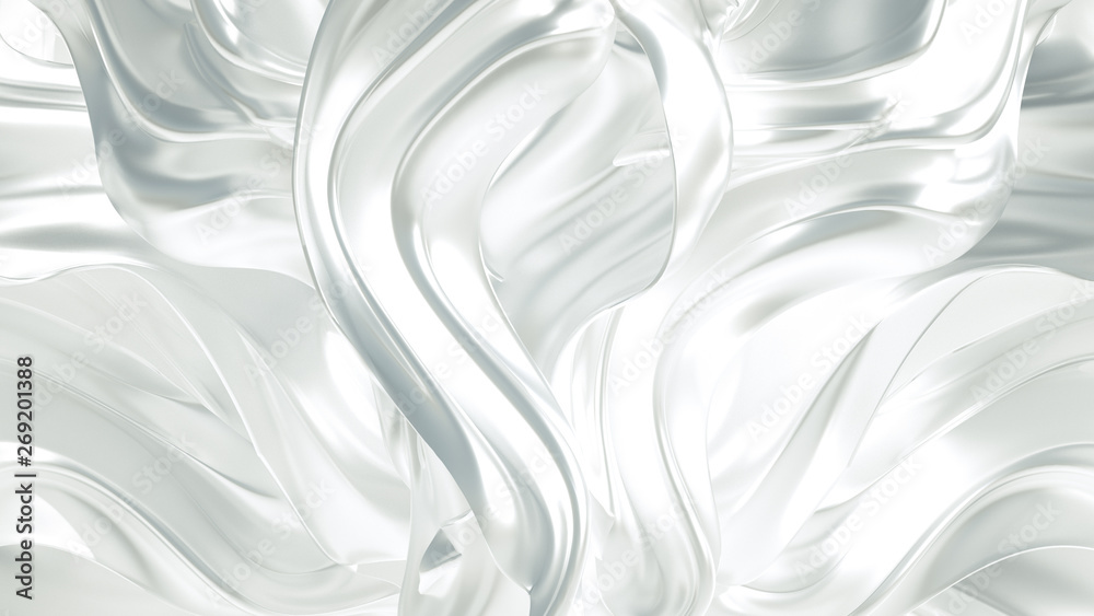 Obraz premium Luxury elegant background abstraction fabric. 3d illustration, 3d rendering.