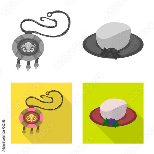 Vector illustration of culture and sightseeing symbol. Collection of culture and originality stock symbol for web.