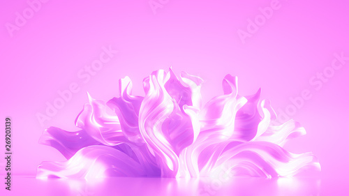 Luxury elegant background abstraction fabric. 3d illustration, 3d rendering.