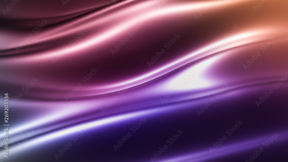 Fototapeta premium Luxury elegant background abstraction fabric. 3d illustration, 3d rendering.