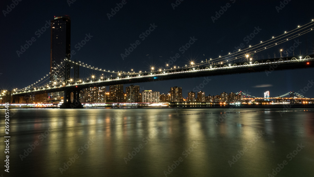 Manhattan by night, from DUMBO, Brooklyn