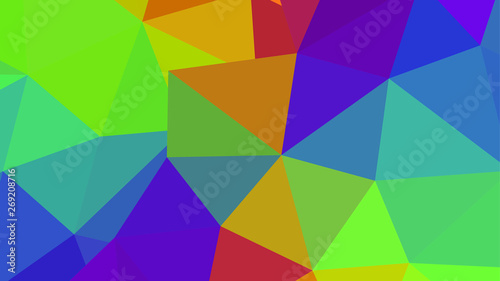 Abstract geometric triangle background, art, artistic, bright, colorful, design. Mosaic, color background. Mosaic texture. The effect of stained glass. EPS 10 Vector