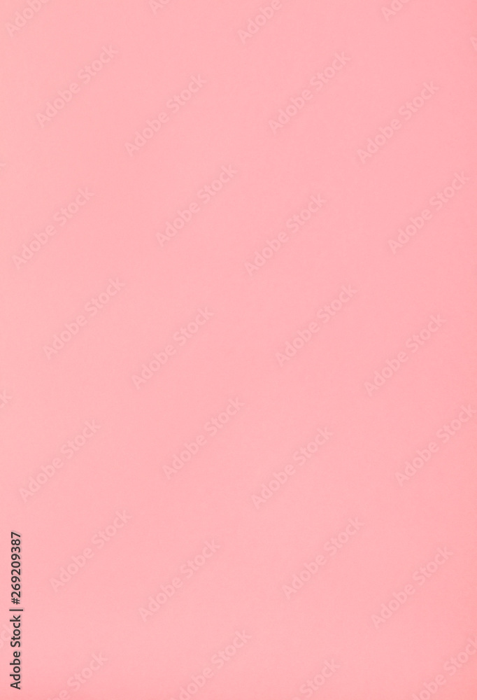 Pastel pink paper background with high resolution. Top view. Copy space.