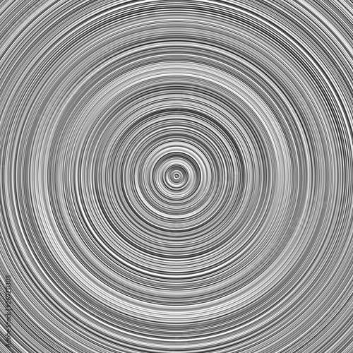 Gray gradient concentric circle background - abstract grey vector graphic design