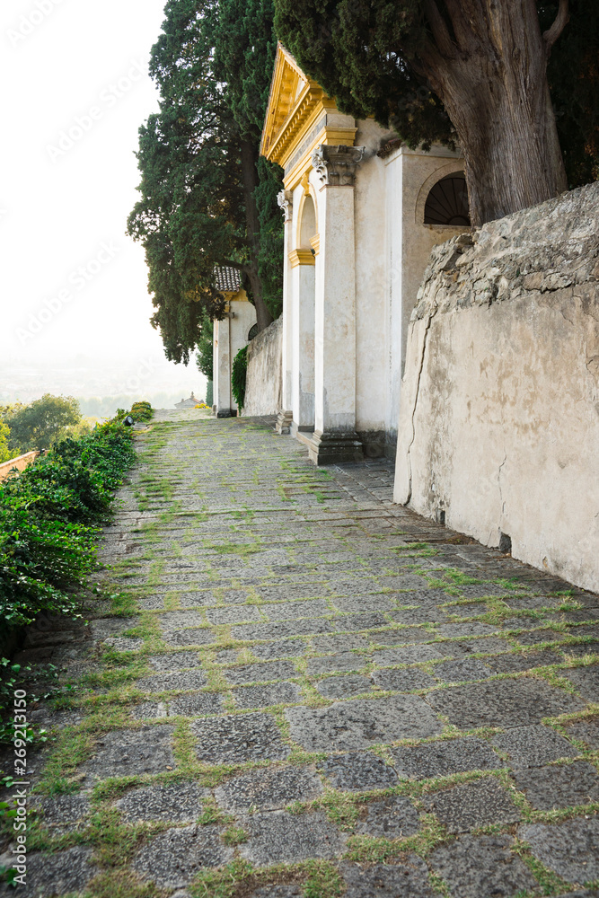 Fototapeta premium small church, chapel, of Duodo complex, Monselice, Italy