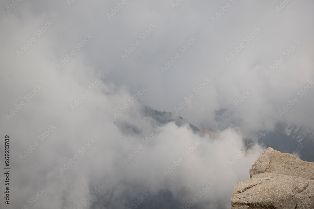 Fototapeta premium Clouds in Mount Triund, India