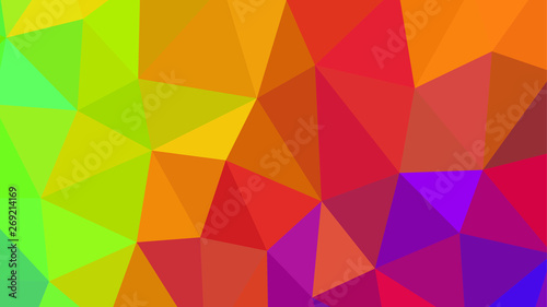 Abstract geometric triangle background, art, artistic, bright, colorful, design. Mosaic, color background. Mosaic texture. The effect of stained glass. EPS 10 Vector