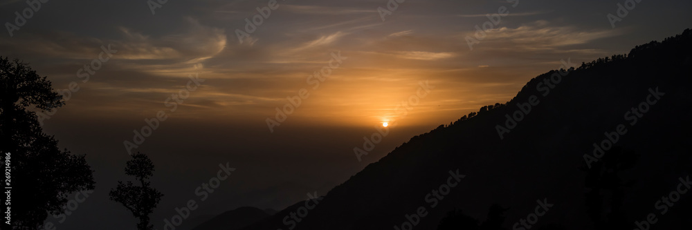 Clouds over Mount Triund, India