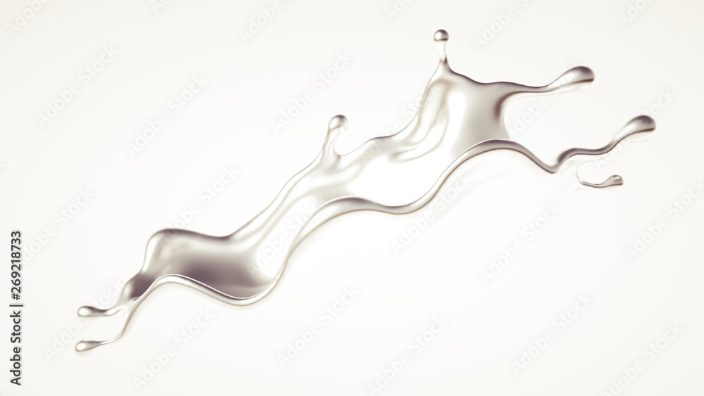 Silver splash. 3d illustration, 3d rendering. Silver splash. 3d illustration, 3d rendering.