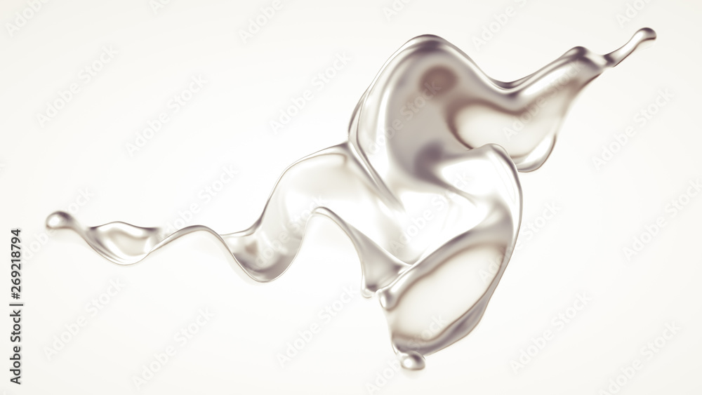 Silver splash. 3d illustration, 3d rendering. Silver splash. 3d illustration, 3d rendering.
