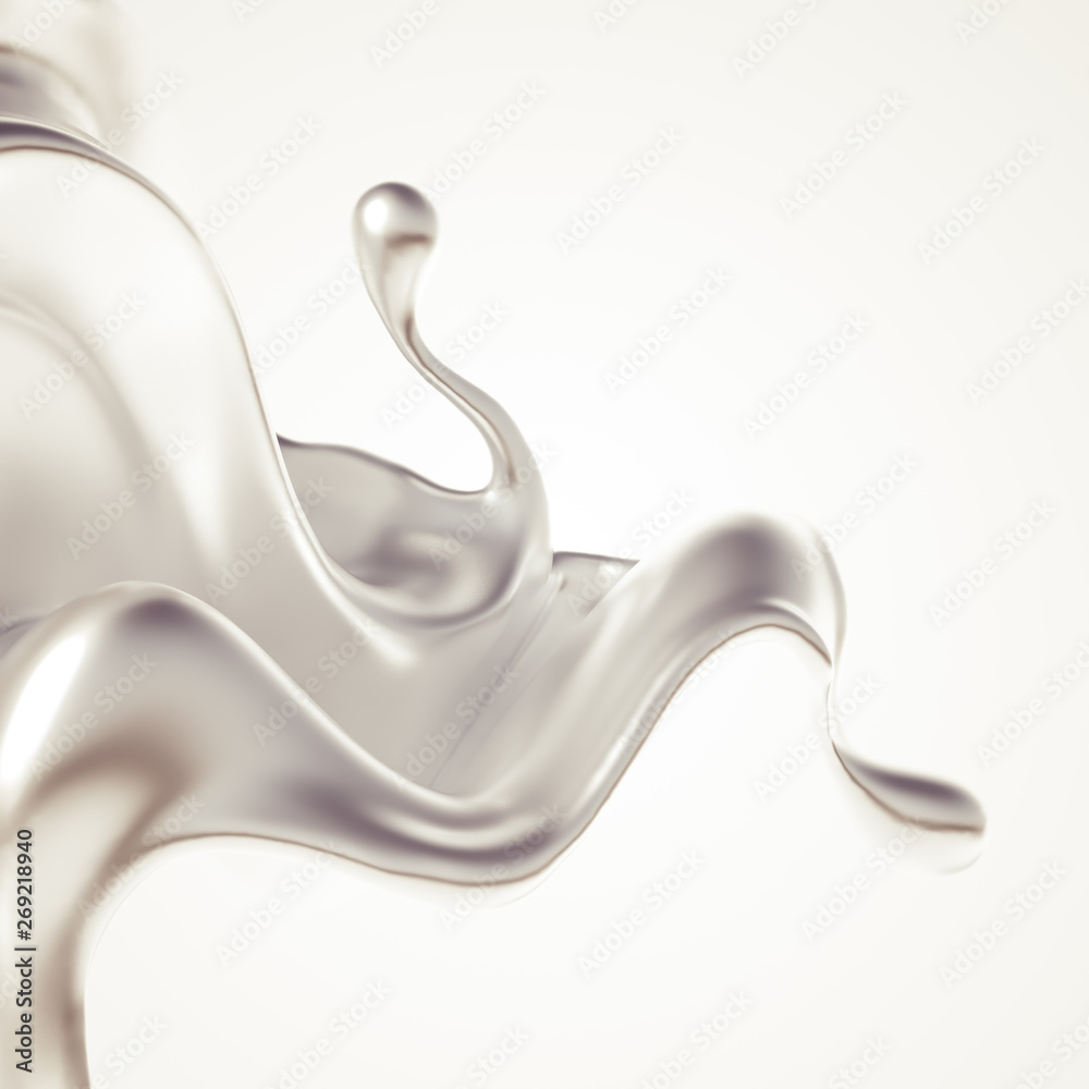 Silver splash. 3d illustration, 3d rendering. Silver splash. 3d illustration, 3d rendering.