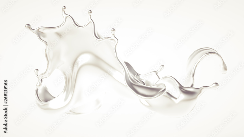 Silver splash. 3d illustration, 3d rendering. Silver splash. 3d illustration, 3d rendering.