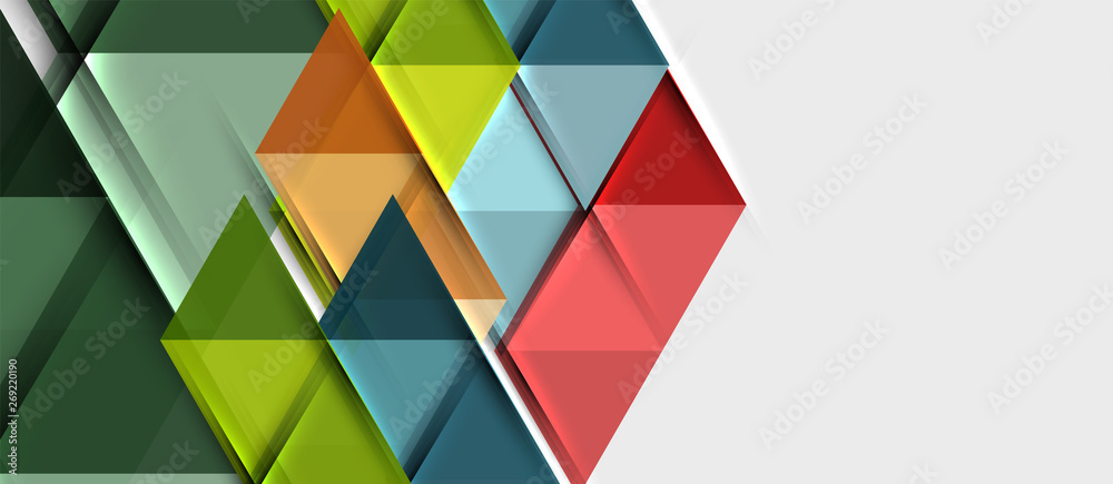 Triangle geometrical modern business presentation design template Triangle geometrical modern business presentation design template