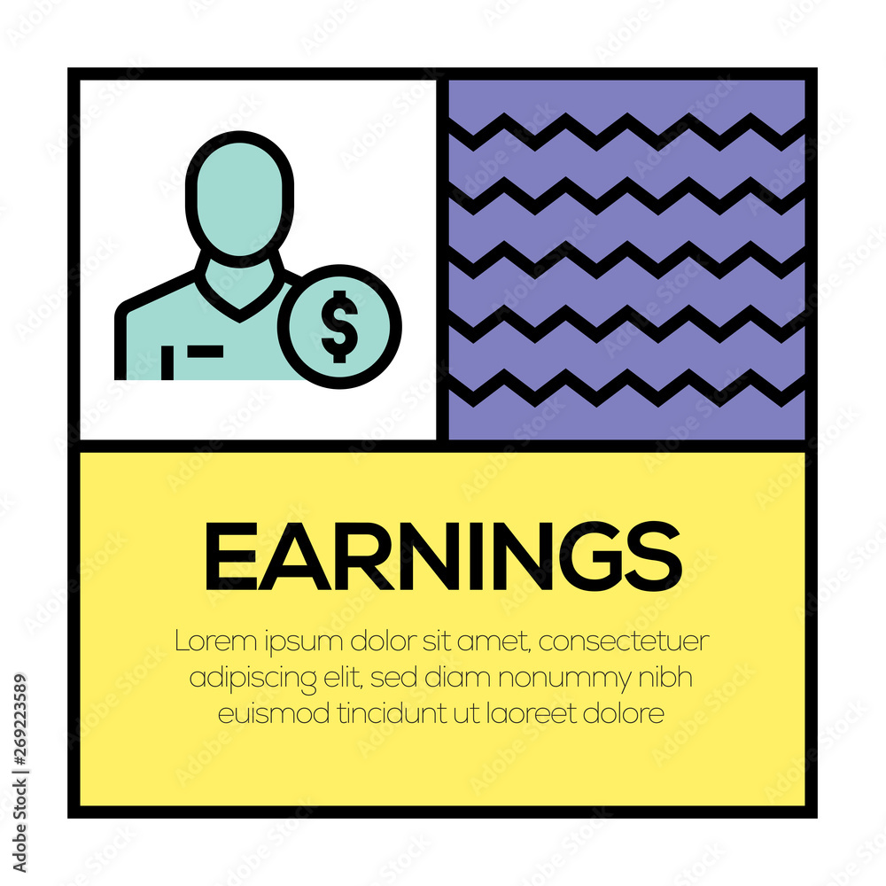 EARNINGS ICON CONCEPT