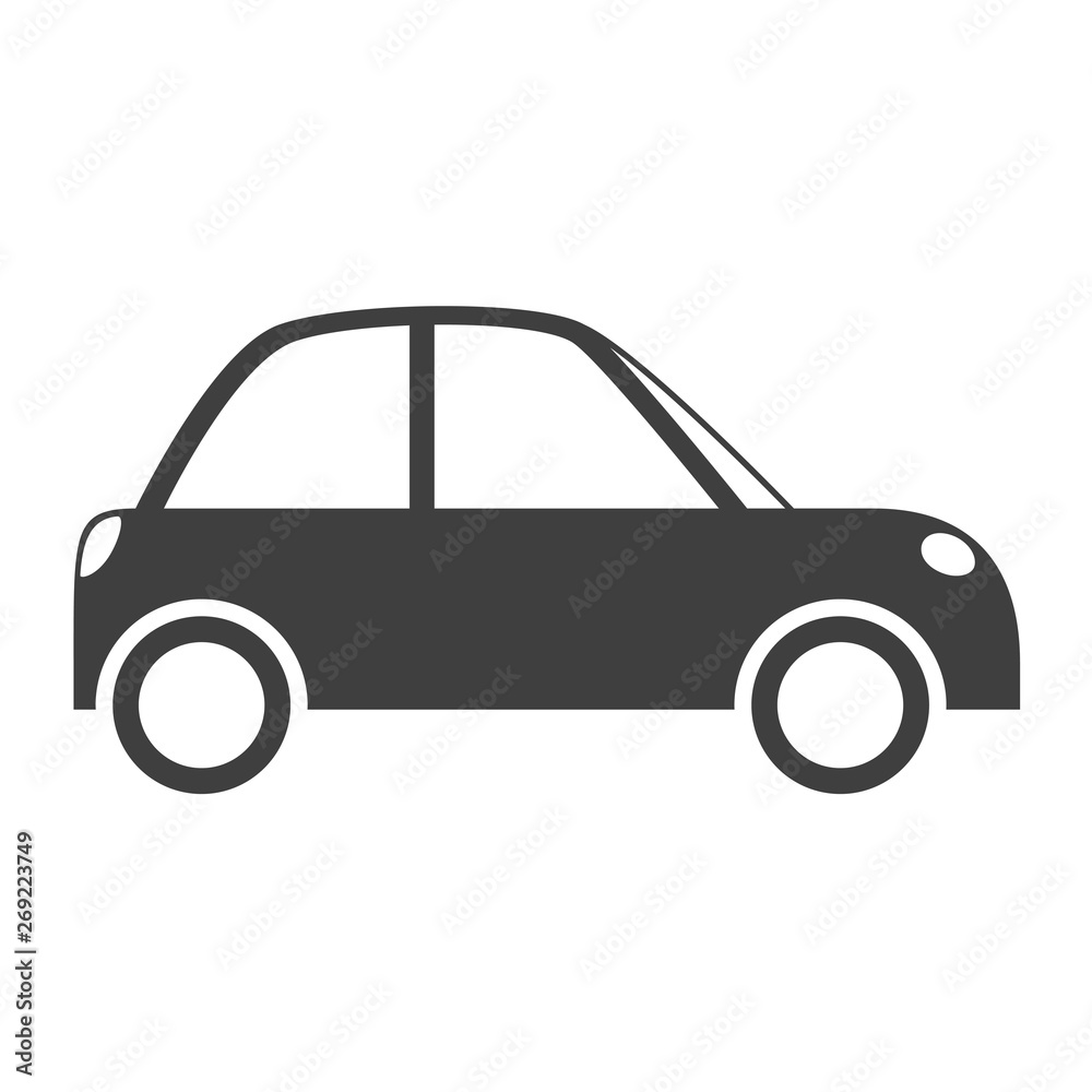 Car vehicle flat style isolated on white background