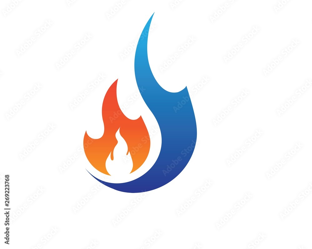 Fire flame Logo Template vector icon Oil, gas and energy logo Fire flame Logo Template vector icon Oil, gas and energy logo