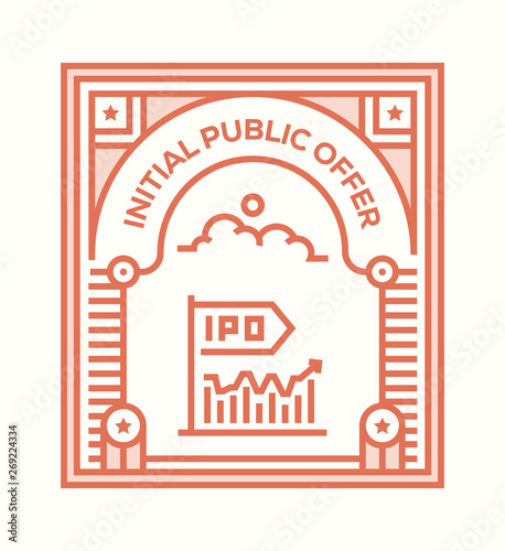 INITIAL PUBLIC OFFER ICON CONCEPT