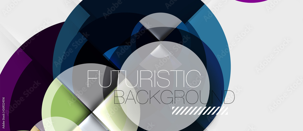 Geometric design abstract background - circles Geometric design abstract background - circles