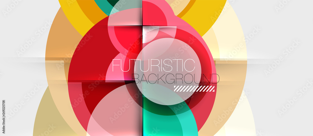 Geometric design abstract background - circles Geometric design abstract background - circles