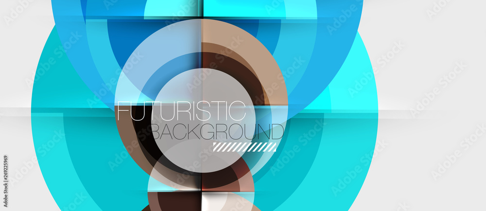 Geometric design abstract background - circles Geometric design abstract background - circles