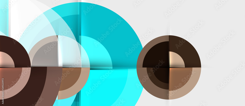 Geometric design abstract background - circles Geometric design abstract background - circles