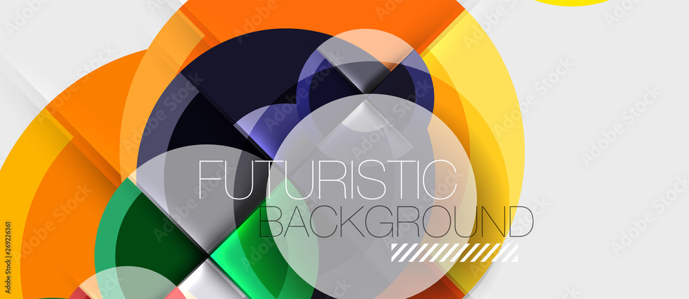 Geometric design abstract background - circles Geometric design abstract background - circles