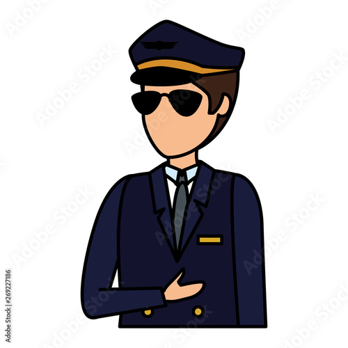 aviation pilot avatar character